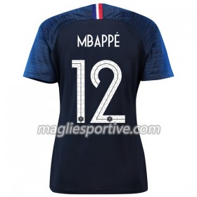 Completo Calcio Francia Mbappe 12 Donna Divisa Prima Mondiali 2018